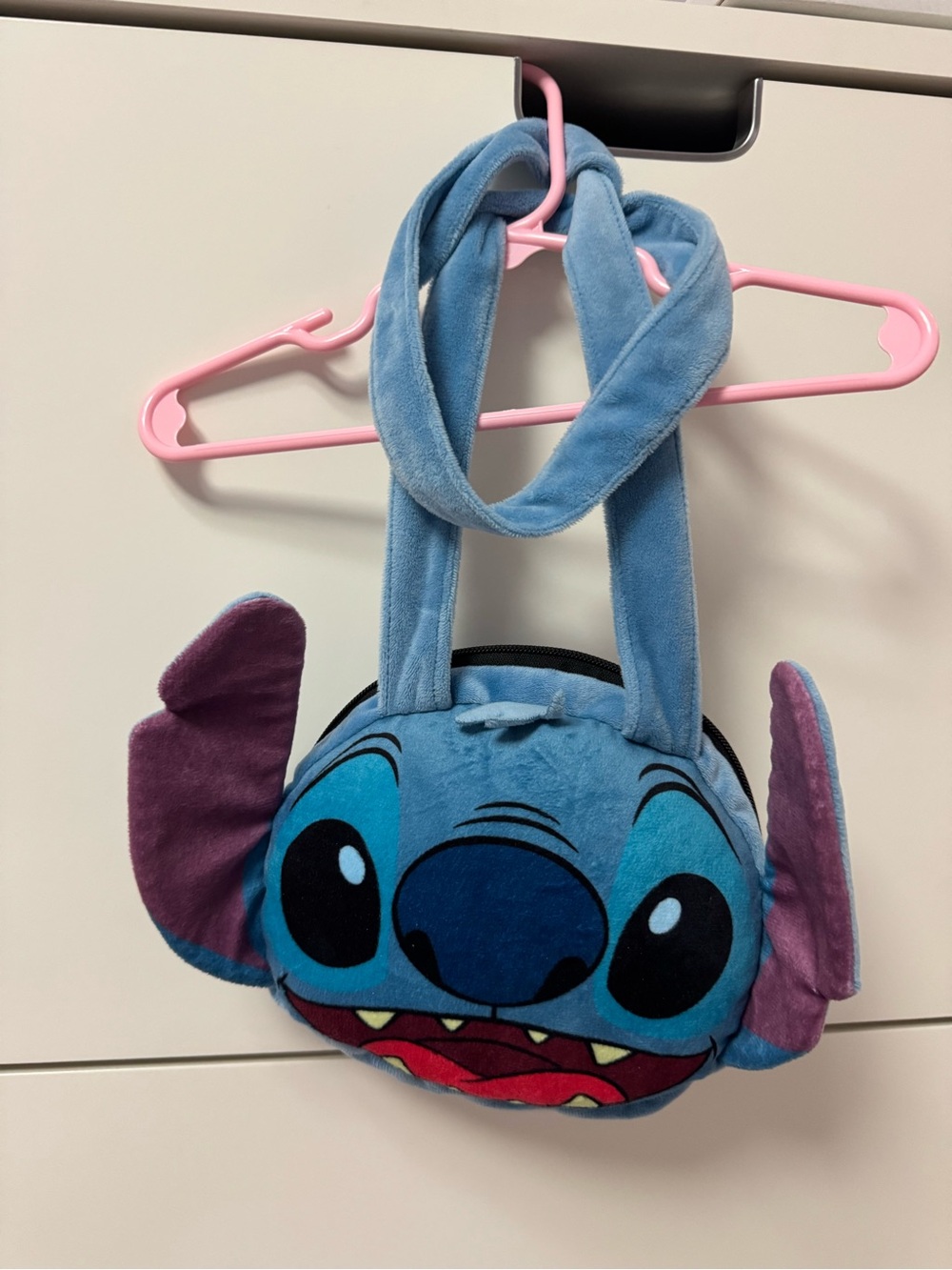 Disney Lilo & Stitch Plush Crossbody Bag - Blue with Purple Accents